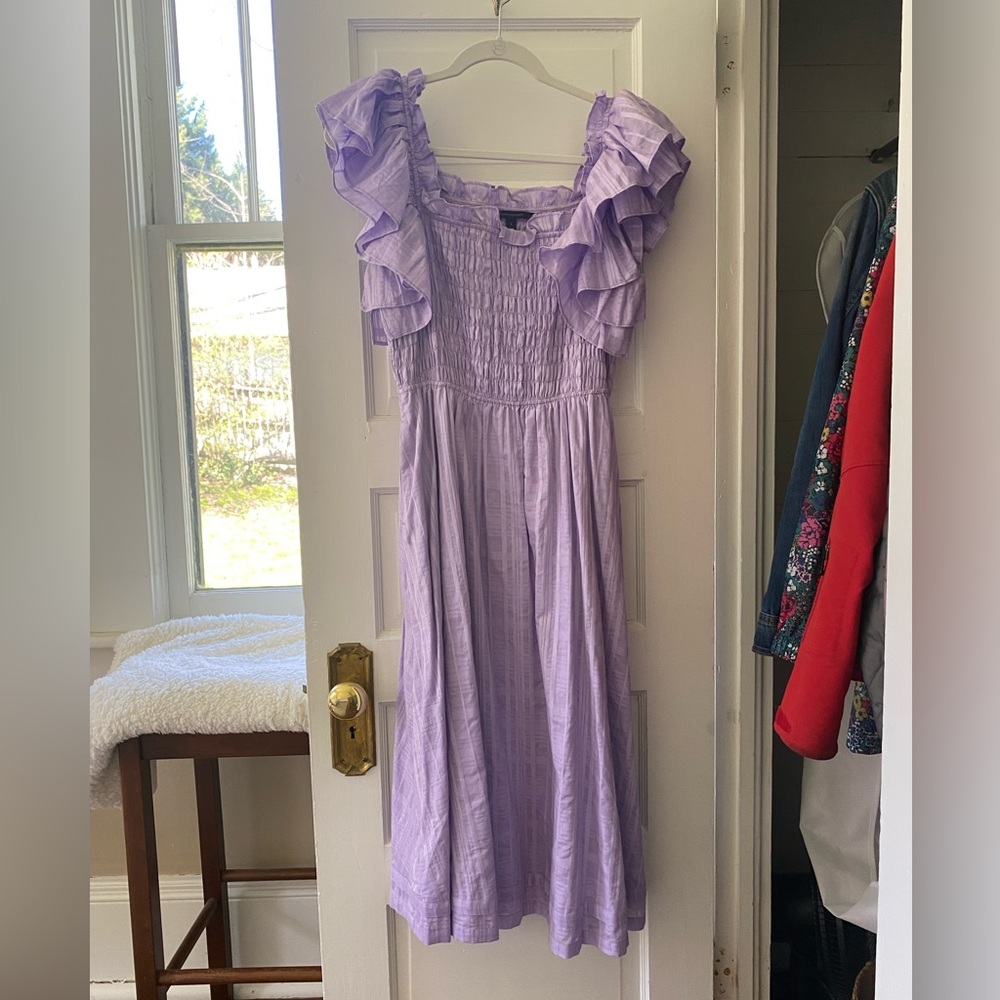 BR ruffled, smocked sundress